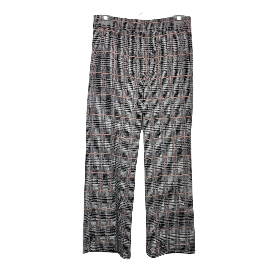SANCTUARY Herringbone pants  Stretch Waist Gray Pull On Trouser preppy sz S